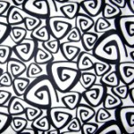 Black & White Moda Twirl fabric