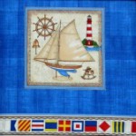 Yatching collection of  quilting fabric - flags