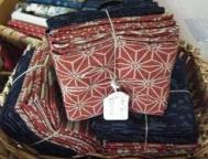 indigo & rust Japanese traditional style fabrics for patchwork & quilting