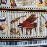 Musical instruments patterned stripe