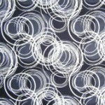 Black, white & grey swirls quilting fabric