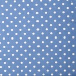 Wedgewood blue with white dots quilting fabric